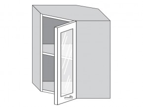 1.60.3у Шкаф настенный (h=720) угловой на 600мм со стекл. дверцей в Каслях - kasli.магазин96.com | фото