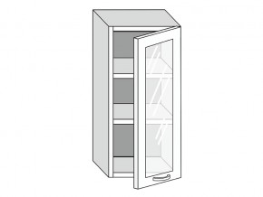 19.40.3 Шкаф настенный (h=913) на 400мм с 1-ой стекл. дверцей в Каслях - kasli.магазин96.com | фото