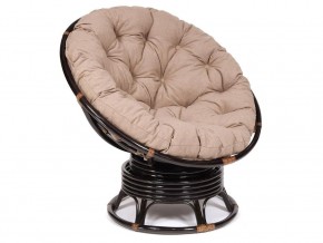 Кресло-качалка Papasan w 23/01 B с подушкой Antique brown, экошерсть Коричневый в Каслях - kasli.магазин96.com | фото