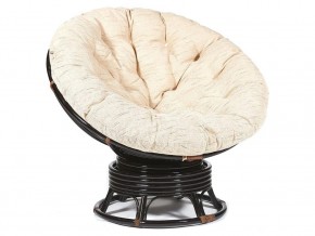 Кресло-качалка Papasan w 23/01 B с подушкой Antique brown, ткань Старт в Каслях - kasli.магазин96.com | фото