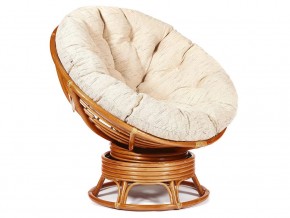 Кресло-качалка Papasan w 23/01 B с подушкой Cognac, ткань Старт в Каслях - kasli.магазин96.com | фото