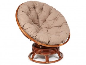 Кресло-качалка Papasan w 23/01 B с подушкой Pecan, экошерсть Коричневый в Каслях - kasli.магазин96.com | фото