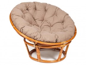 Кресло Papasan 23/01 W с подушкой Cognac, экошерсть Коричневый в Каслях - kasli.магазин96.com | фото