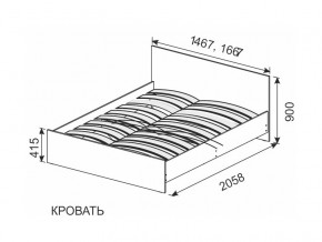 Кровать 1600х2000 ортопедическое основание в Каслях - kasli.магазин96.com | фото