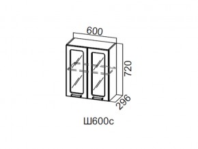 Ш600с/720 Шкаф навесной 600/720 (со стеклом) в Каслях - kasli.магазин96.com | фото