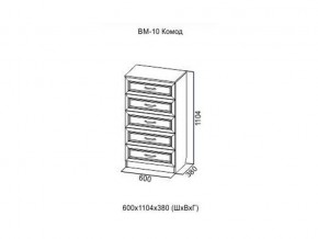 ВМ-10 Комод в Каслях - kasli.магазин96.com | фото